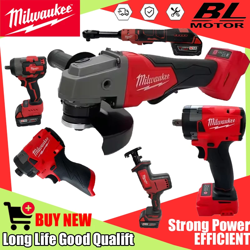 Milwaukee Drill M18 Fuel - เครื่องมือไร้สาย Milwaukee 18V: ประแจบล็อกไฟฟ้า, สว่าน, เครื่องเจียร,