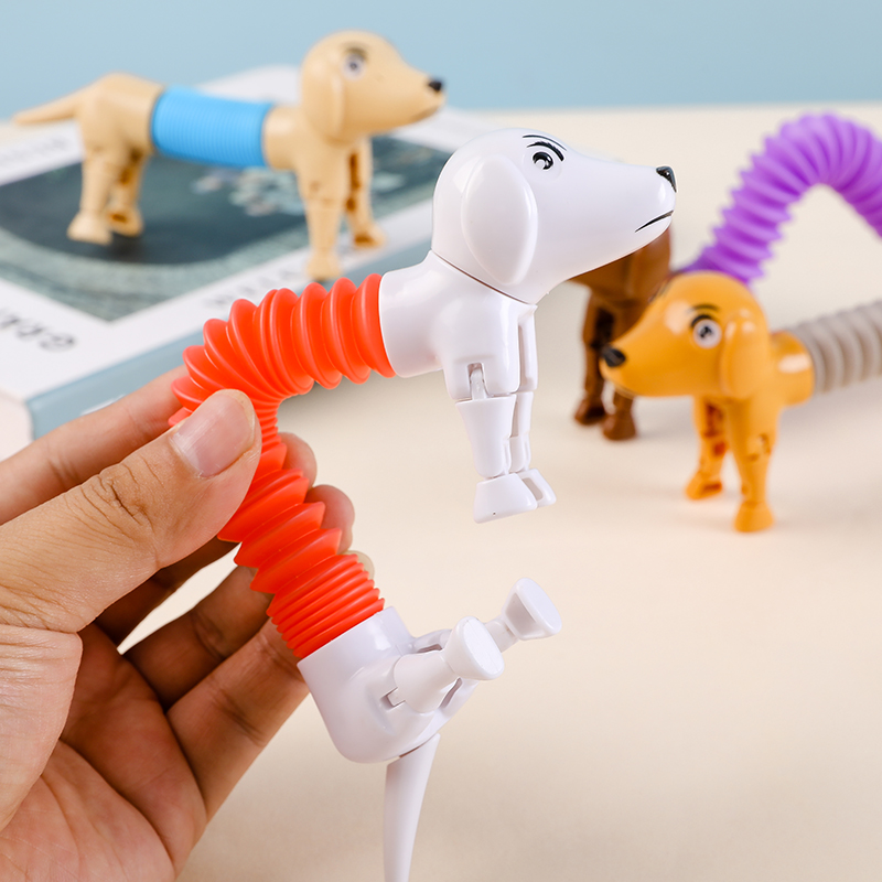 Pipe Bending Spring - ใหม่ฤดูใบไม้ผลิสุนัข Pop หลอด Sensory ของเล่นความเครียดบรรเทาสูบลมของเล่นสำหรับเด็กผู้ใหญ่ Anti-Stress