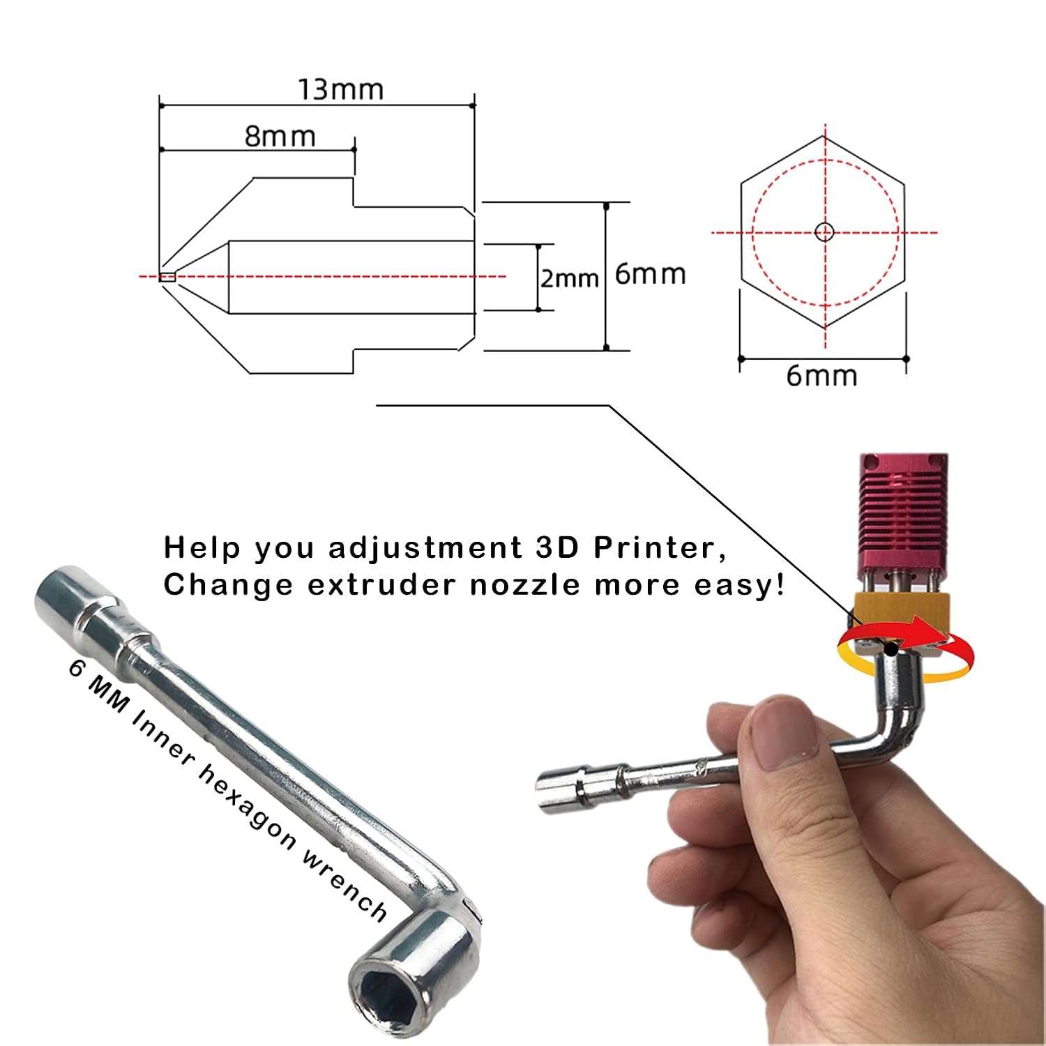 หัวฉีดทองเหลือง CREALITY 20 ชิ - Creality Printer Ender 3 บทวิจารณ์และราคา