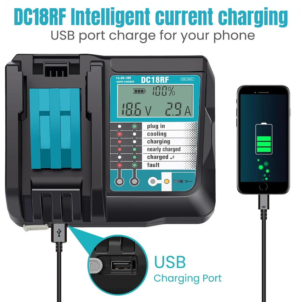 DC18RF Li-Ion Super Fast Charg - Makita Drill Hp1640 บทวิจารณ์และราคา