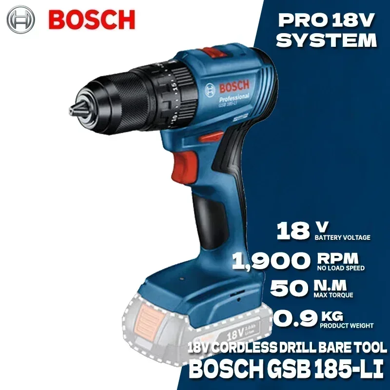 บ๊อช GSB 185-LI 18V สว่านกระแท - Bosch Drill Gsb 18V บทวิจารณ์และราคา