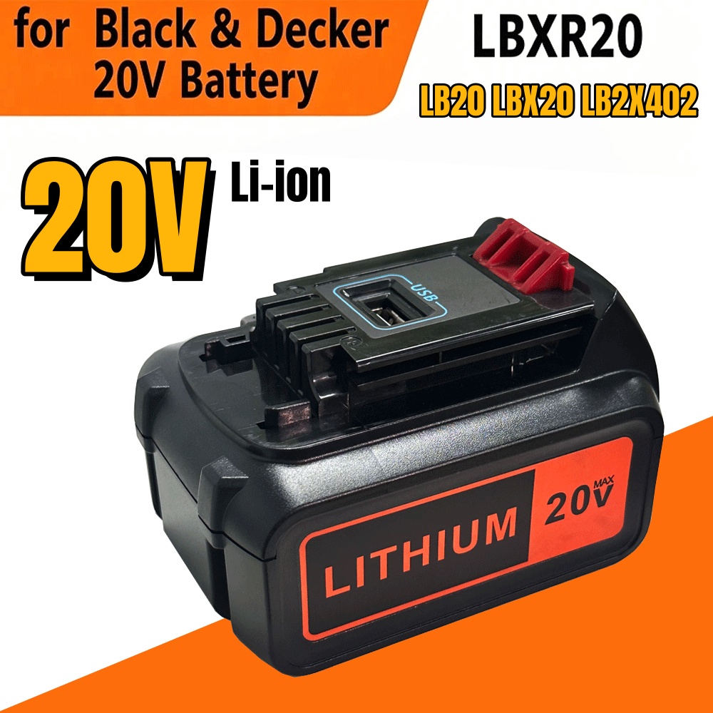 แบตเตอรี่สำรองความจุสูง 6Ah รุ - Black+Decker Tool 20V Max บทวิจารณ์และราคา