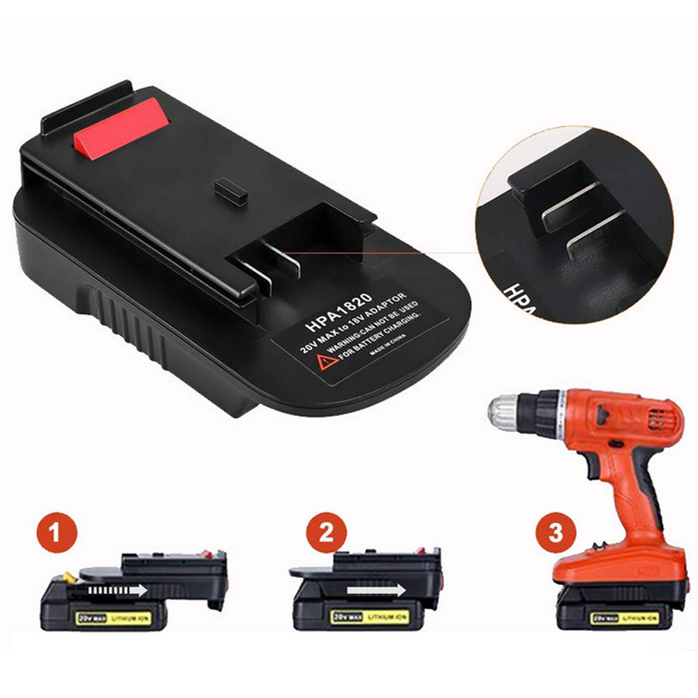 HPA1820เปลี่ยนอะแดปเตอร์สำหรับ - Black+Decker Tool 20V Max บทวิจารณ์และราคา