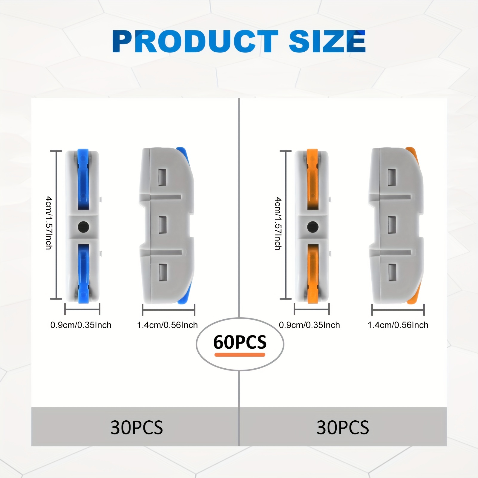ขั้วต่อสายไฟ10ชิ้น/60ชิ้นชุดขั - Push Fit Connector บทวิจารณ์และราคา