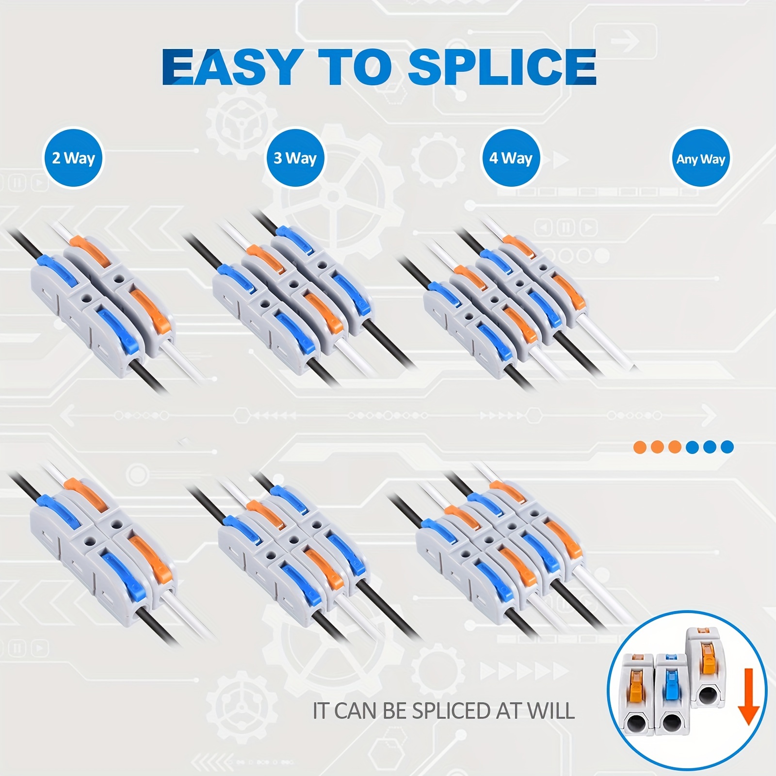 ขั้วต่อสายไฟ10ชิ้น/60ชิ้นชุดขั - Push Fit Connector บทวิจารณ์และราคา