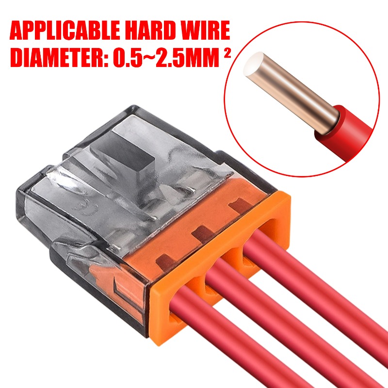 ตัวเชื่อมต่อสายไฟแบบ 3 รู พร้อ - Push Fit Connector บทวิจารณ์และราคา