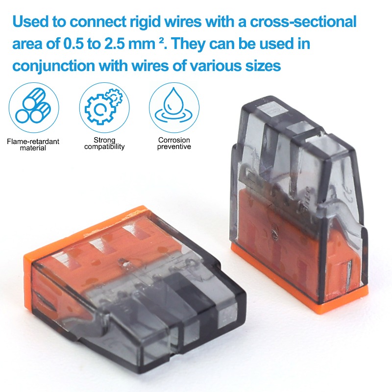 ตัวเชื่อมต่อสายไฟแบบ 3 รู พร้อ - Push Fit Connector บทวิจารณ์และราคา