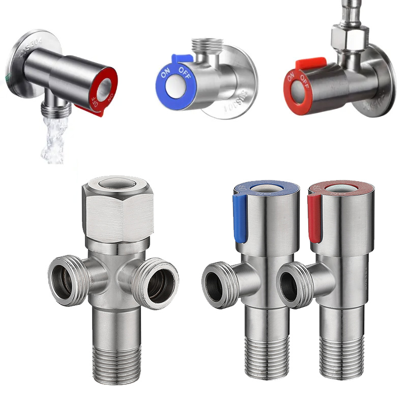 สแตนเลสมุมวาล์ว G1/2 น้ําร้อนเ - Toilet Fill Valve บทวิจารณ์และราคา