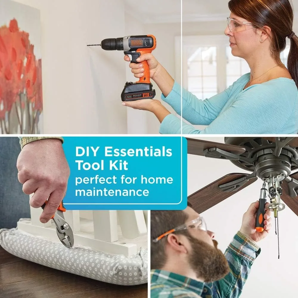 %a นอกเหนือจากชุดเครื่องมือบ้า - Black+Decker Tool 20V Max บทวิจารณ์และราคา